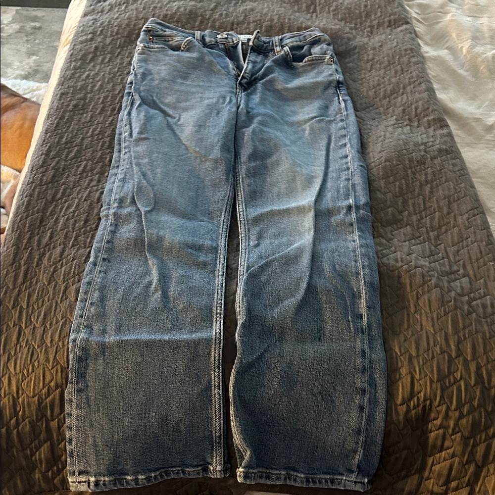 Re/Done Vintage Blue Straight Leg Jeans